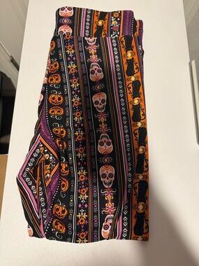 Halloween Print Black & Orange Women's Leggings